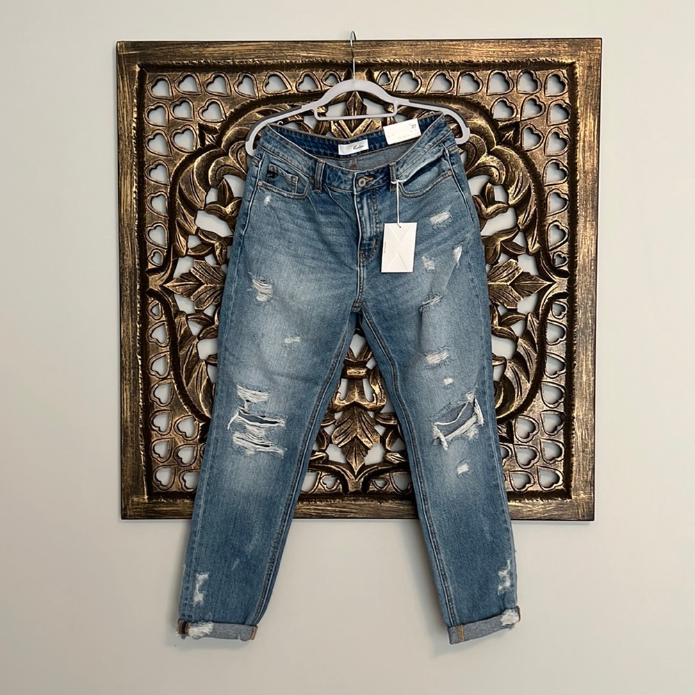 Kancan Los Angeles High Rise Girlfriend Jeans NWT 7/27
